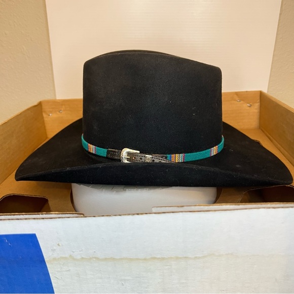 American Hat Co. Accessories - Beaver Hat  Vintage Black 5X American Hat CompanySize 6 7/8” With Box US…
